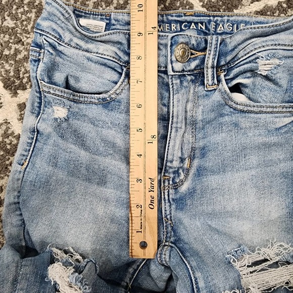 American eagle light wash next level stretch women's size 2 hi rise jeggings - Picture 5 of 9